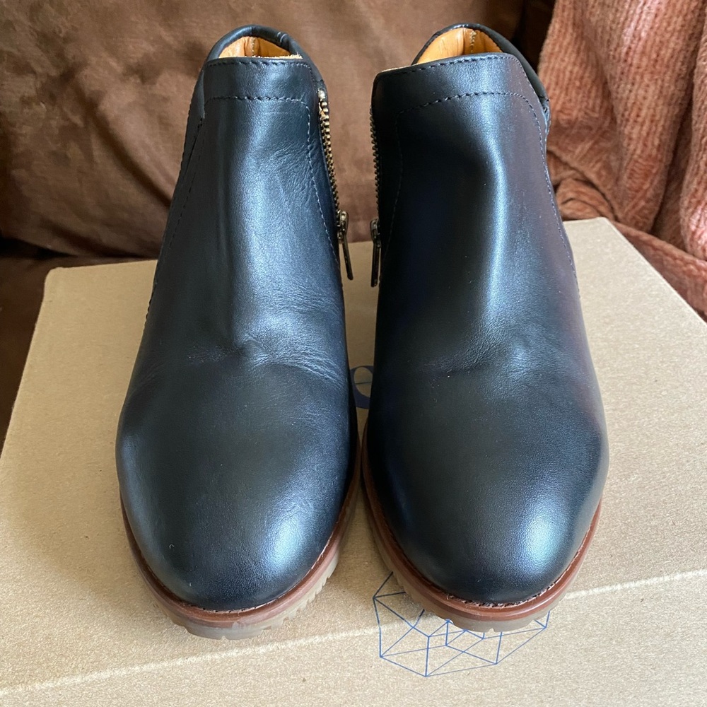 Xena Workwear steel toe boots, Black, Size 7.5M / 38